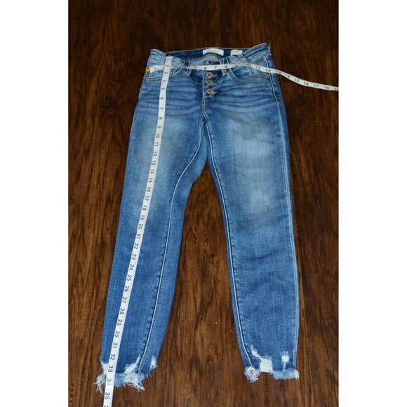 KanCan Women's Skinny Mid-Rise Ankle Skinny Jeans Women's Size 24 Distressed - Picture 6 of 6